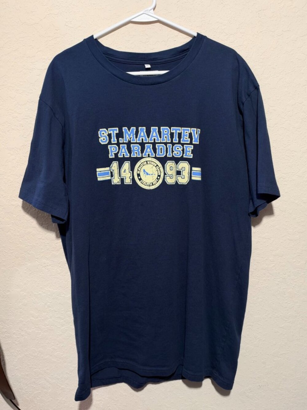 Hunter St Maarten Paradise 1493 Graphic T-Shirt Navy XL